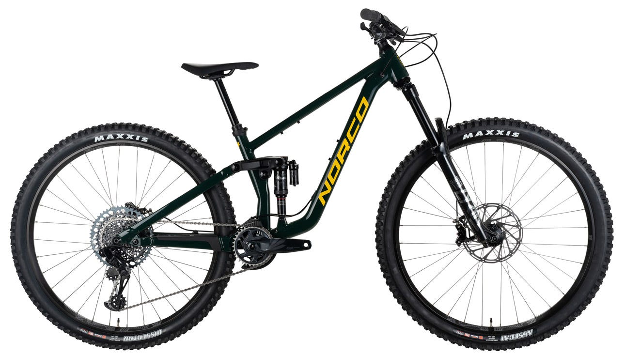Norco Sight A1 27 Mountain Bike Green/Yellow (2021) Tempest Bicycles